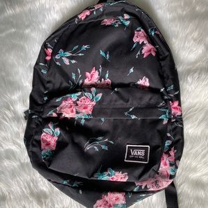 Vans backpack flowers